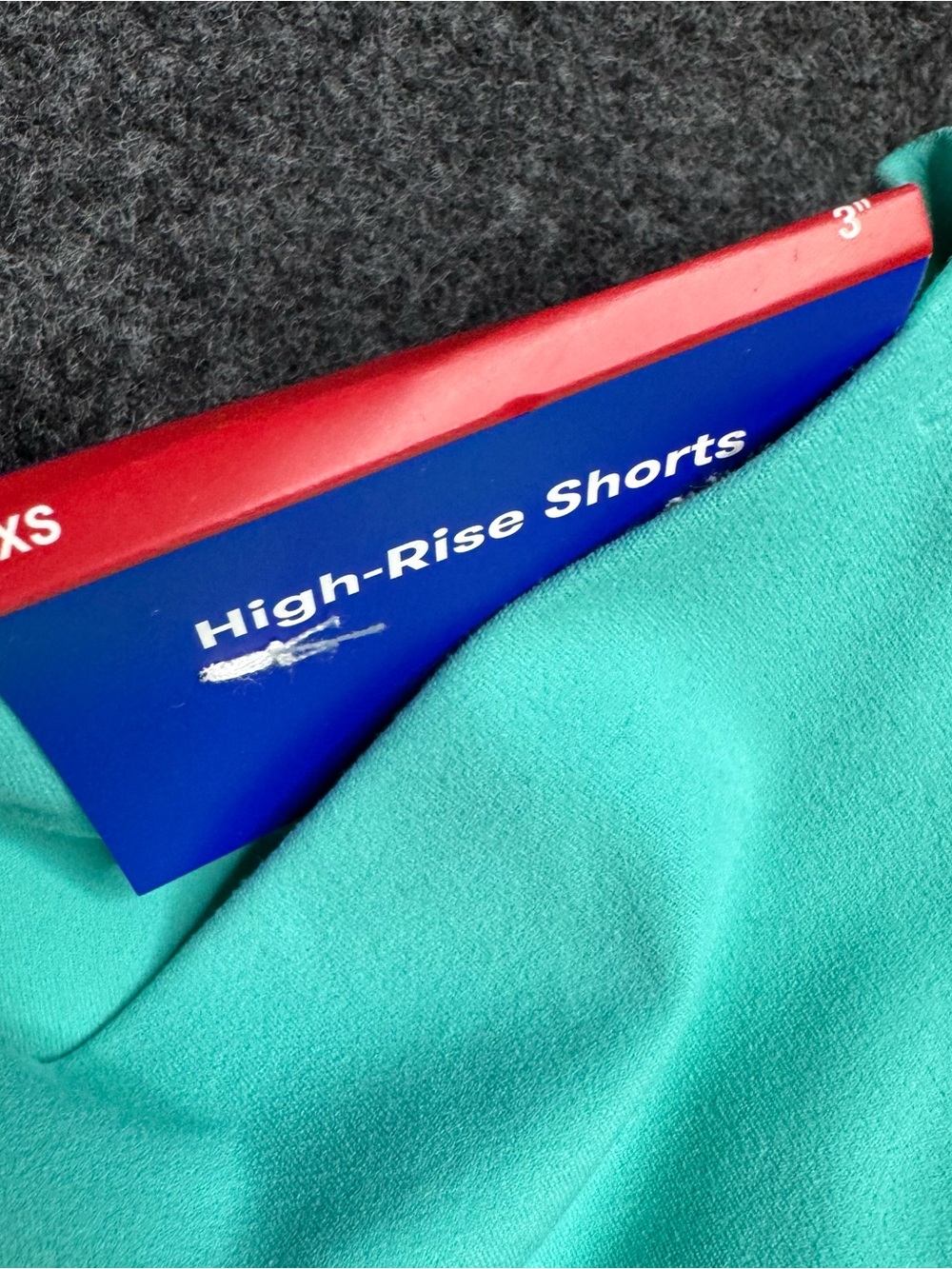 New XS JoyLab High-Waist Aqua mint Flared Women’s Shorts - Picture 3 of 5